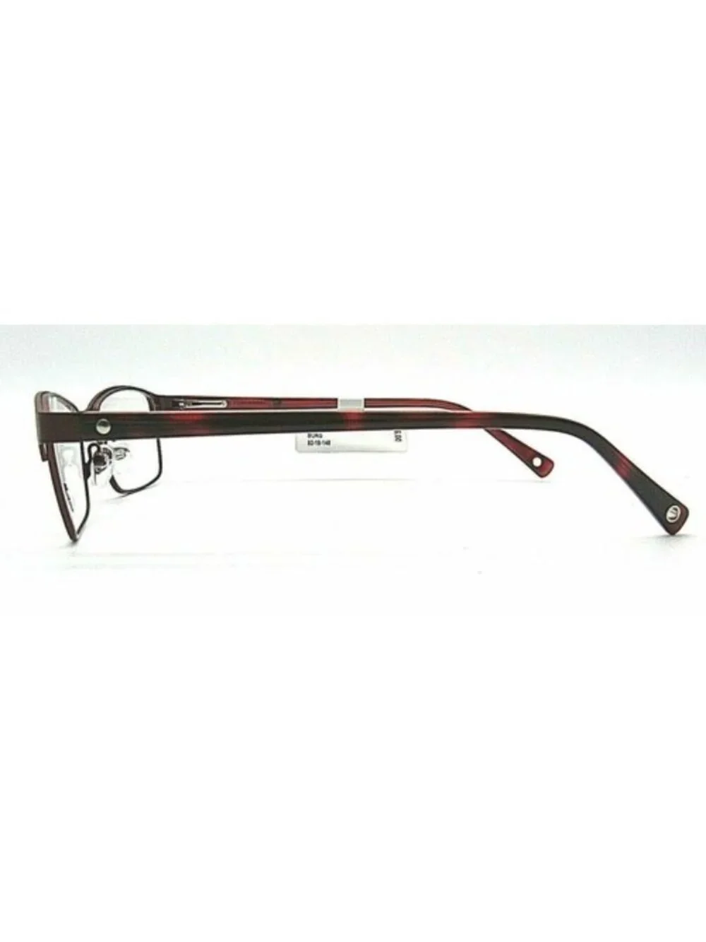7 For All Mankind Golden Gate Burgundy Eyeglasses Frame 52-18-145
